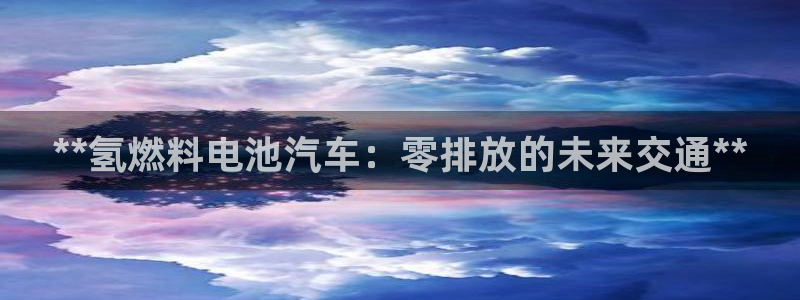 优发国际登录a：**氢燃料电池汽车：零排放的未来交通**