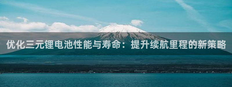 优发国际手机版下载：优化三元锂电池性能与寿命：提升续航里程的新策略